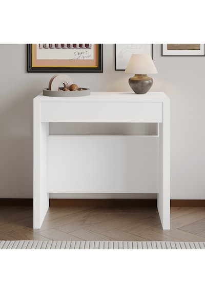 İnarch Dizayn Nivo Modüler Açılır Yemek Masası Modern Dresuar & Çok Amaçlı Masa,kapalı 44 Cm - Açık 116 Cm Beyaz İnarch Dizayn Nivo Modüler Açılır Yemek Masası Modern Dresuar & Çok Amaçlı Masa,kapalı 44 Cm - Açık 116 Cm Beyaz