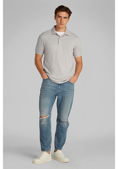 Calvin Klein Polo Yaka Erkek T-shirt Gri