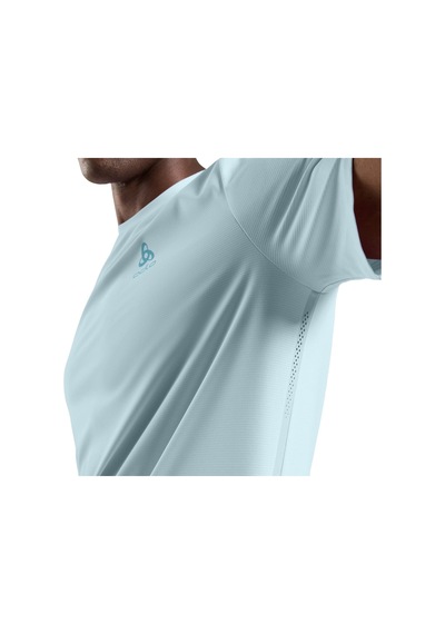 Odlo T-shirt Crew Neck Ss Zeroweıght Chıll-tec 123 Mavi