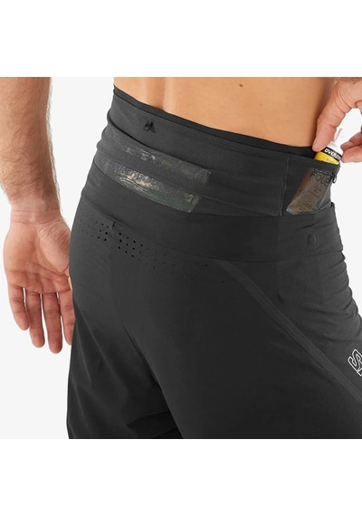Salomon S/lab Speed 2ın1 Erkek Siyah Koşu Şortu Lc2026600 Siyah