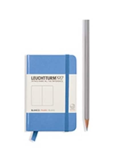 Leuchtturm1917 Not Defteri Mini Boy A7 , Sert Kapak, 168 Numaralandırılmış Sayfa, Düz, Mavi