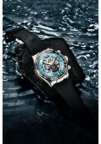 Kronen&söhne Skymarine Skeleton Mekanik Otomatik Erkek Kol Saati Gümüş