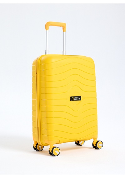 National Geographic Sarı Çekçekli Sert Valiz Ng5242 55 Cm Kabin