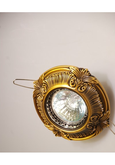 Dekoratif Eskitme Ahşap Desenli Versace Led Spot