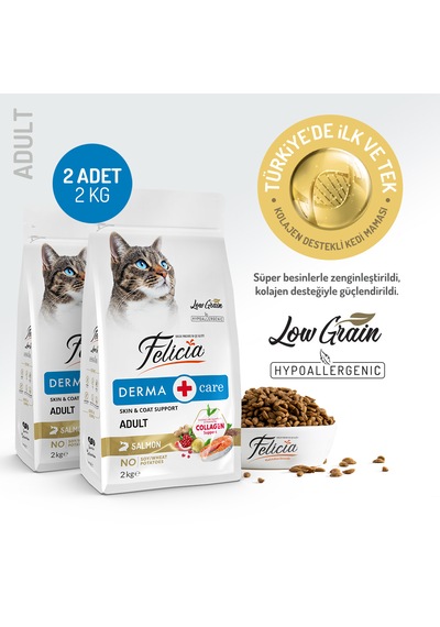 Somonlu Yetişkin Kedi Maması 2 Kg 2 Adet