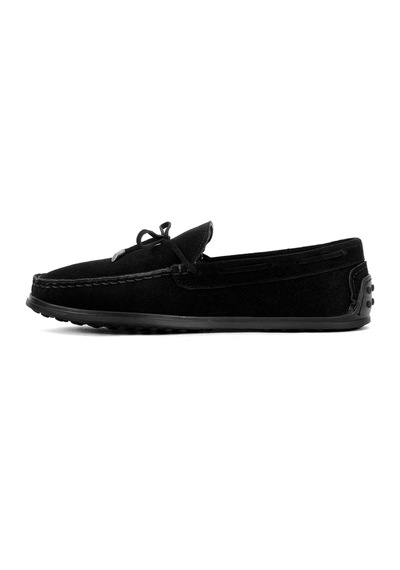 Elit Alf04s Erkek Hakiki Deri Loafer Ayakkabı Siyah Siyah
