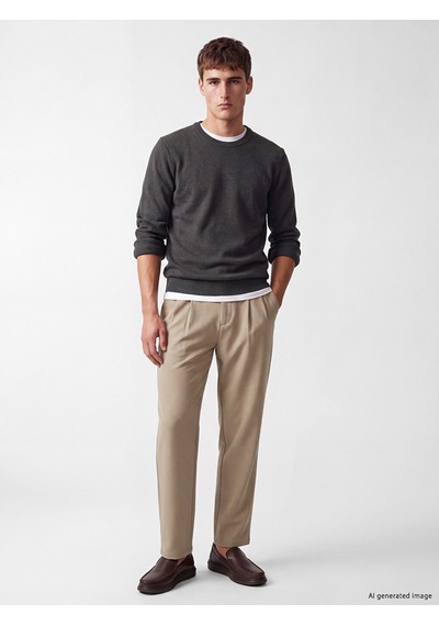 Lcw Vision Gri Regular Fit Erkek Triko Kazak