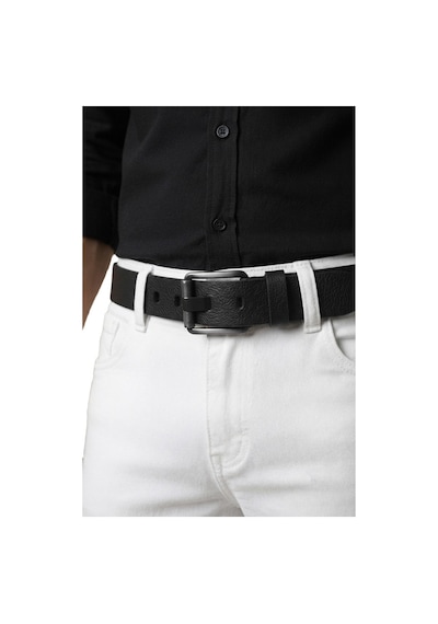 Deepsea Siyah %100 Hakiki Deri Erkek Spor Kemer Kolay Kısaltılabilir Kot Pantolon Kemeri 2602675