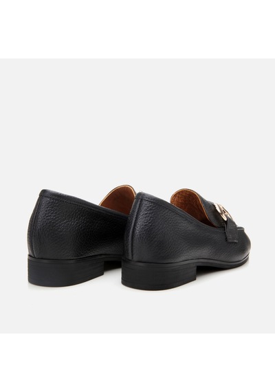 Hotiç Hakiki Deri Siyah Kadın Tokalı Loafer 01ayh303940a100 Siyah-black Siyah