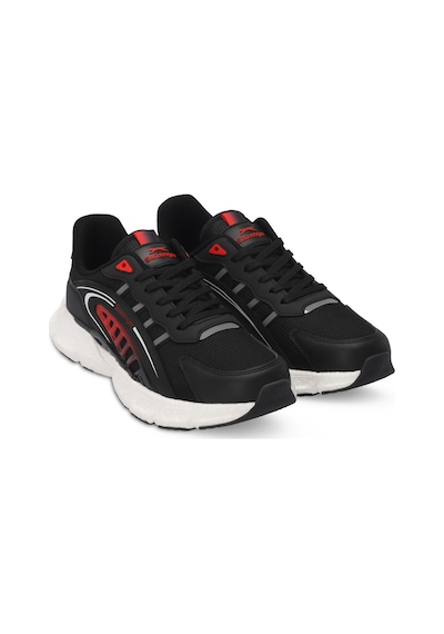 Slazenger ZIPLINE Erkek  Siyah / Kırmızı Koşu & Yürüyüş Spor Ayakkabısı