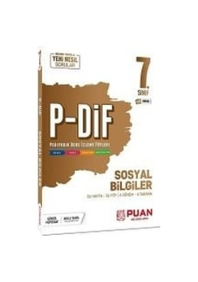 PUAN Yayınları 6.Sınıf Sosyal Bilgiler Konu Anlatımlı P-DİF
