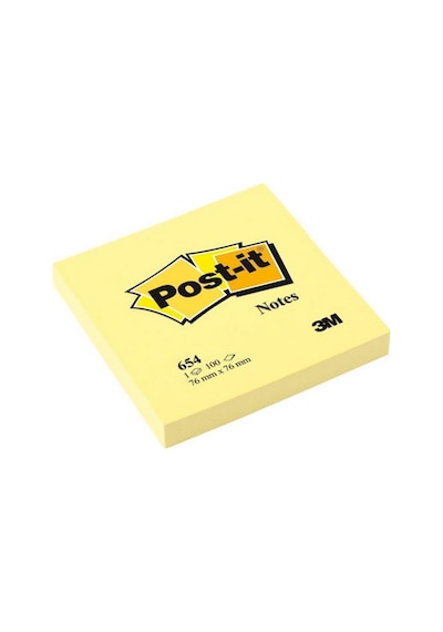 Post-İt Yapışkanlı Not Kağıdı 76X76 Sarı 654