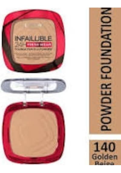 L'oreal 24h Fresh Wear Powder 9 Gr - 140 Golden Beige Diğer