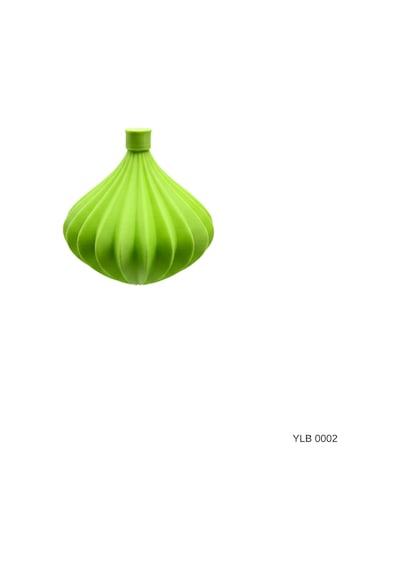 Yeşil Spiral Desenli Büyük Boy Dekoratif Yılbaşı Süsü Diğer