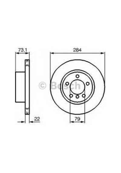 Bmw 1 Serisi F20 Ön Fren Diski Set Bosch 284 Mm 2011 - 2020 Disk Set 2 Adet