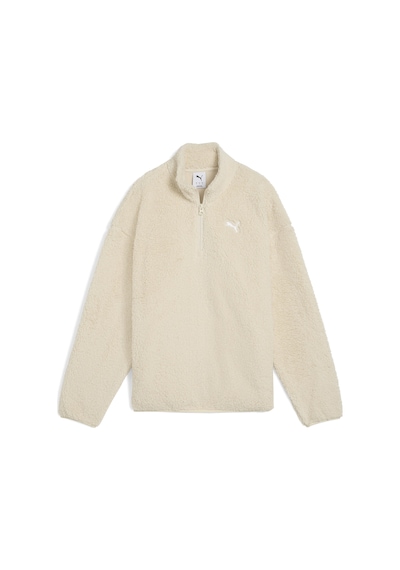 Puma Ess Elevated Half-zip Crew Kadın Yetişkin Sweatshirt Krem
