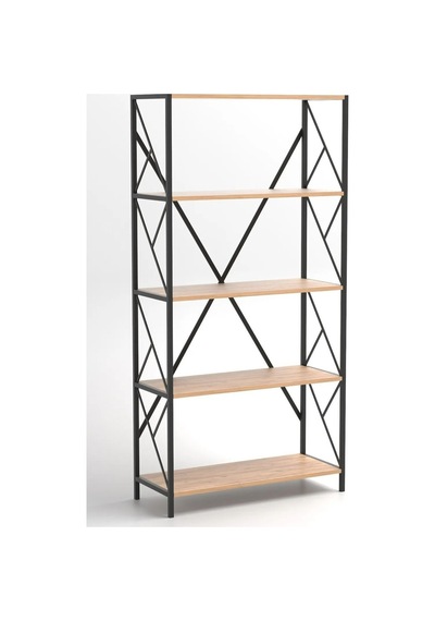 5 Geniş Raflı Kitaplık Metal Çerçeveli Modern Raf Çalışma Odası Ofis Salon Kitaplığı Evrak Rafı Atlantik Çam 5 Geniş Raflı Kitaplık Metal Çerçeveli Modern Raf Çalışma Odası Ofis Salon Kitaplığı Evrak Rafı Atlantik Çam