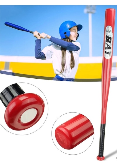 Bat Marka 25'' İnç 64 Cm Metal Beyzbol Sopası Kırmızı