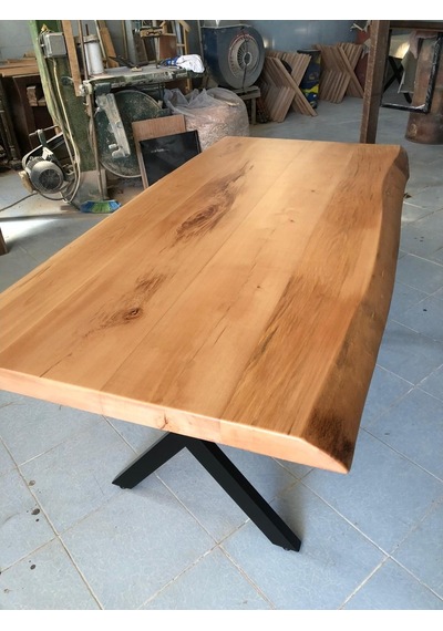 Bintaşmobilya Kayın Ağacı Kütük Masa-150X90.Cm