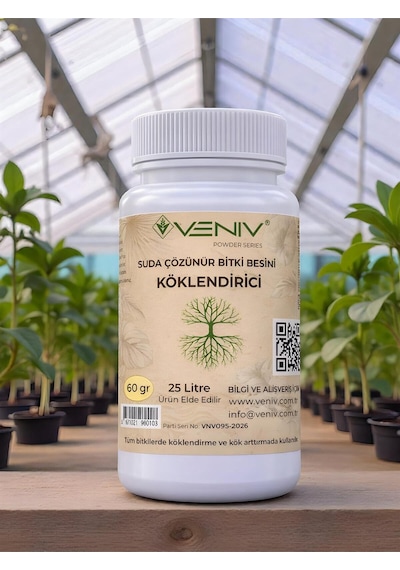 En Etkili Köklendirici Suda Çözünür Bitki Besini- Konsantre 25 L - 60 Gram- Tüm Bitkiler 60