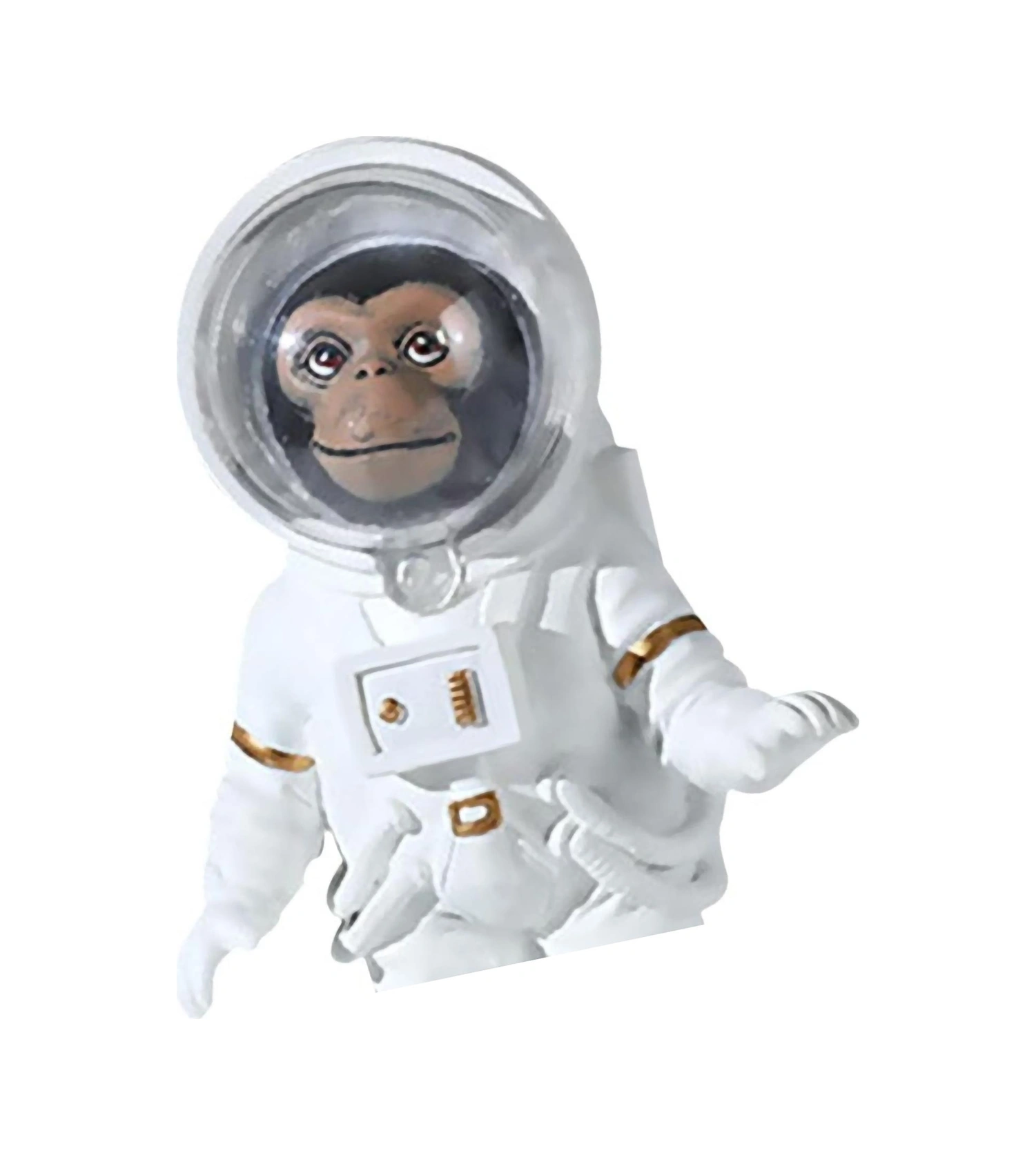 Modern Astronot Maymun Figür Biblo 13 Cm Ev Ofis Masa Süsü Dekoratif Uzay Temalı Hediyelik Heykel