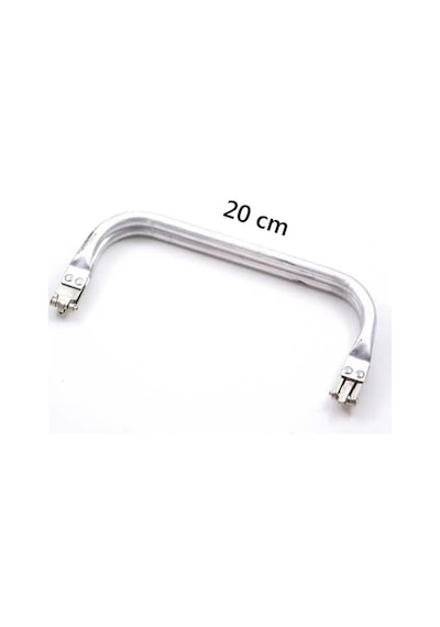 2K Gizli Metal Çanta Bursu 20 Cm - Metal Çanta Aparatı Çanta Aksesuarı Açık Ahşap