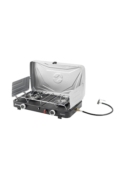 Outwell Katmai Duo Stove Çift Brülörlü Kompakt Portatif Ocak Gri