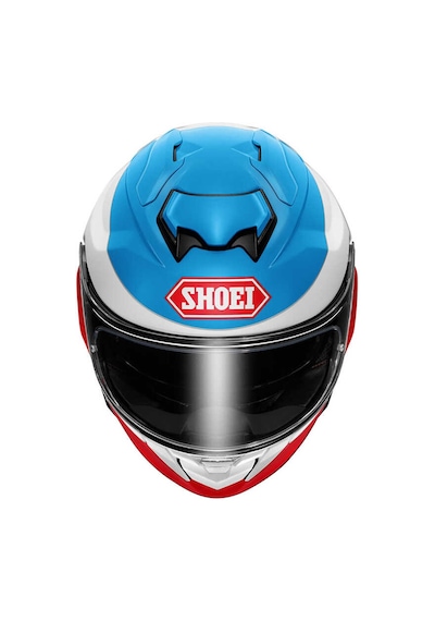 Shoei Gt-Aır 3 Kask Lılt Tc-10 Kapalı Motosiklet Kaskı Beyaz - Kırmızı - Mavi