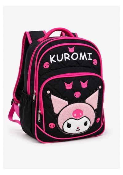 Lilymoon Kız Çocuk Kuromi Peluş Kapitone Sırt Çantası Siyah
