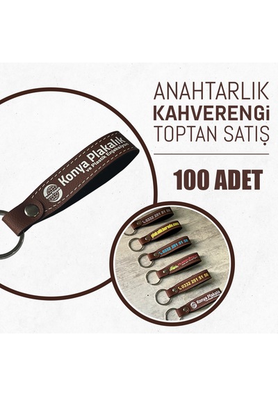 Anahtarlık,firmaya Özel Kahvereng,100 Adet Promosyon,plakalıkhane