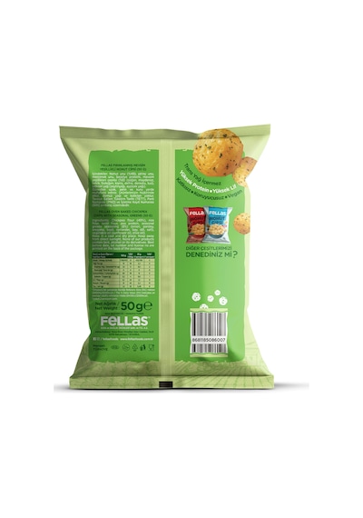 Nohut Cipsi 3'lü Mix - Mevsim Yeşillikleri 50 G + Paprika 50 G + Deniz Tuzlu 50 G