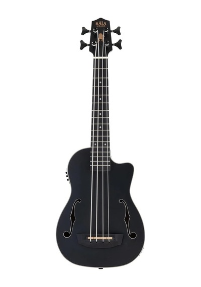 Kala Black Journeyman Maun Akustik-elektro U Bass Mini Bas Gitar