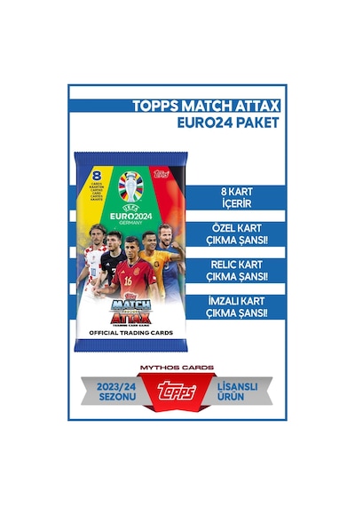 Official Euro 2024 Match Attax - Futbolcu Kartları