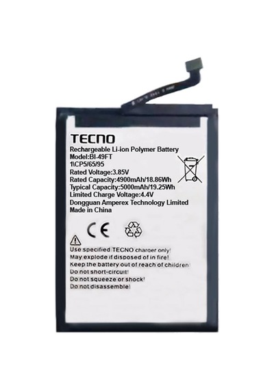 Tecno Spark 6 Go Batarya Pil  Batarya