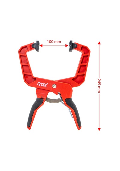 Rox 0355 Cırcırlı Hızlı Mandal Tip Kıskaç İşkence 100 Mm