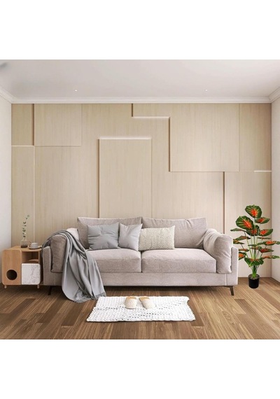 Yapay Çiçek Saksıda Tropik Kızıl Caladium 18 Dal 70 Cm Salon Çiçeği Yapay Bitki