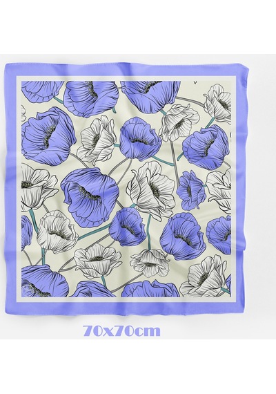 Mina Desen 70 70cm Bandana/fular Çok Renkli