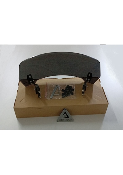 Üniversal Deflektör Rüzgar Saptırıcı Füme Renk Genişlik:320mm X Yükseklik:135mm
