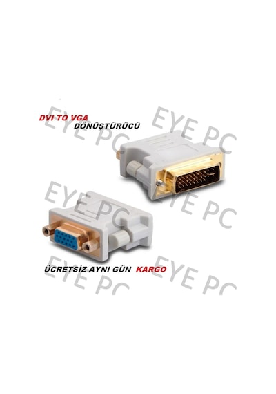 Dvi To Vga Çevirici Dönüştürücü Aparat Dvi To Vga