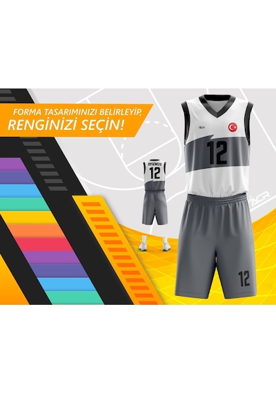 Acr Giyim Kişiye Özel Basketbol Forması - Dizayn : Fırça