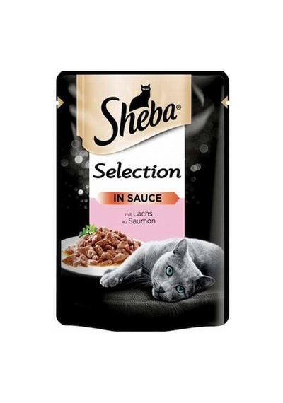 Sheba Pouch Somonlu Yetişkin Kedi Konservesi 12 Adet 85 Gr 125-20000.03