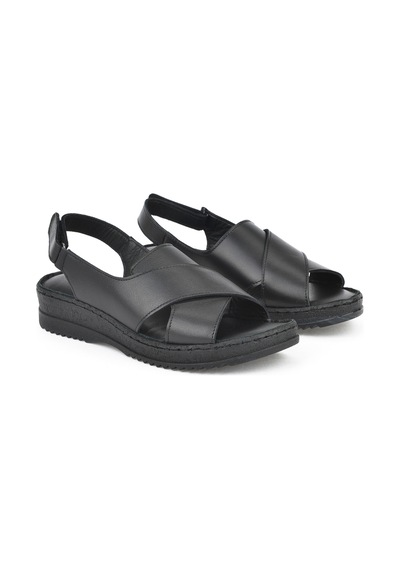 Ziya, Kadın Hakiki Deri Sandalet 1511051z036 Siyah 1511051z036 000 Siyah