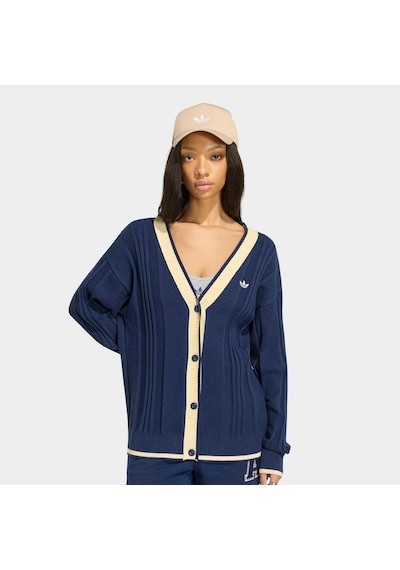 Adidas Cable Knit Kadın Mavi Hırka Kt1859