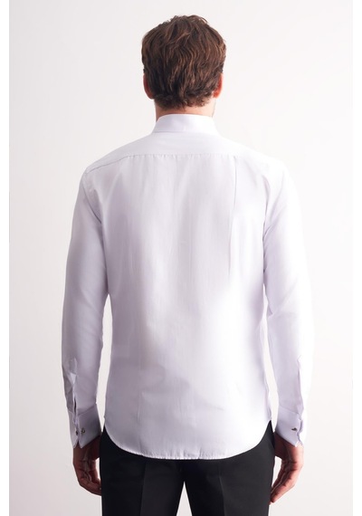 İmza Beyaz Uzun Kol Ata Yaka Düz Pamuklu Slim Fit Gömlek 1004255215 Beyaz İmza Beyaz Uzun Kol Ata Yaka Düz Pamuklu Slim Fit Gömlek 1004255215 Beyaz