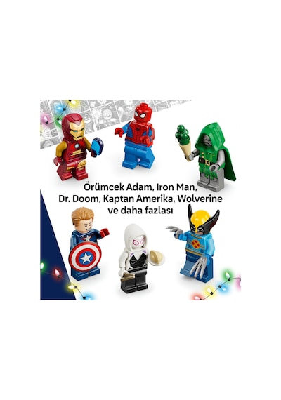 LEGO® ǀ Marvel 2026 Yılbaşı Takvimi 76340 - 6 Yaş ve Üzeri Çocuklar için Süper Kahraman İçeren Oyuncak Yapım Seti (317 Parça)