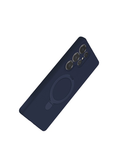 Samsung Galaxy S24 Ultra Uyumlu Regal Magsafe Standlı Kapak - Lacivert