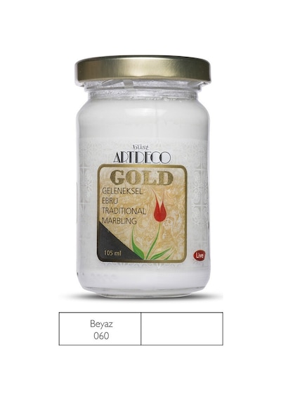 Gold Geleneksel Ebru Boyası 105Ml - 060 Beyaz