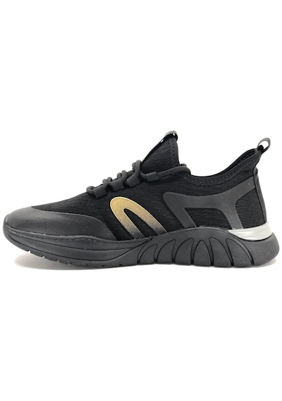 Gamelu Enjin Memory Taban Sneakers Erkek Spor Ayakkabı Siyah