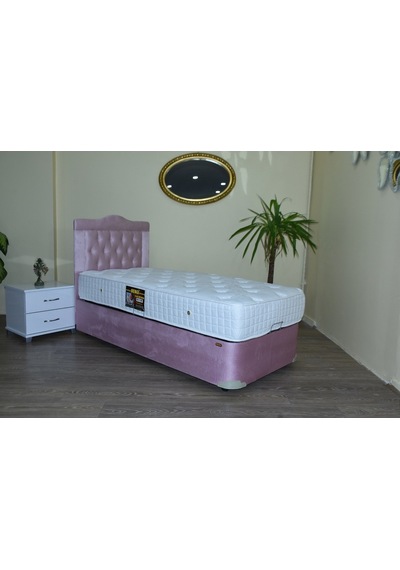 Bengimobilya Baza Başlık Tay Tüyü Pembe Model Silinir Kapitone Başlık Metal F