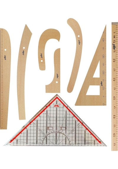 Fdm 8 Parça Set - 7 Parça Ahşap Riga Seti, Dikiş Seti